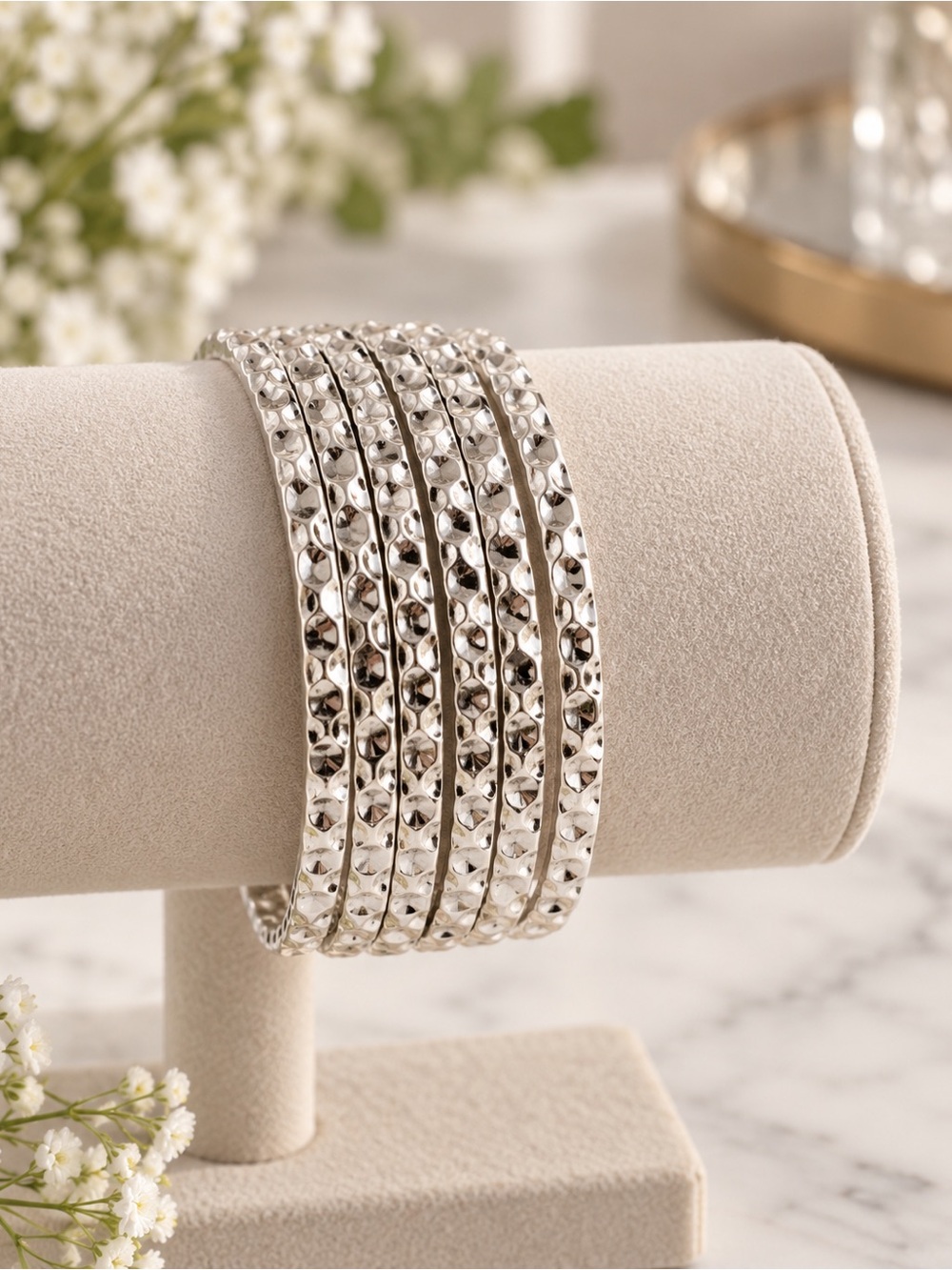 Silver-Tone Multi-Row Bracelet. LR222/3 po